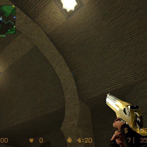 Phonged Two Tone Gold Deagle