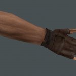 Kimono s Brown Leather Gloves -- CZ ed