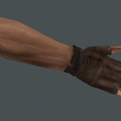 Kimono s Brown Leather Gloves -- CZ ed