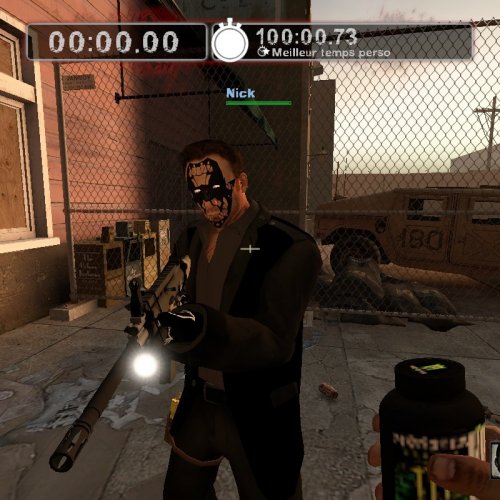 Nick night mask and black clothes