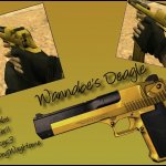 Two-tone Wannabe s Deagle Black  Gold