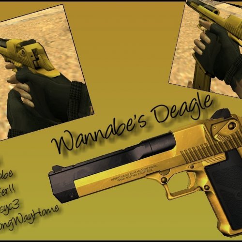 Two-tone Wannabe s Deagle Black  Gold