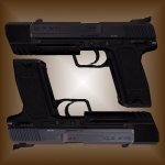 HK USP Match for TS MK23 (2 skins)