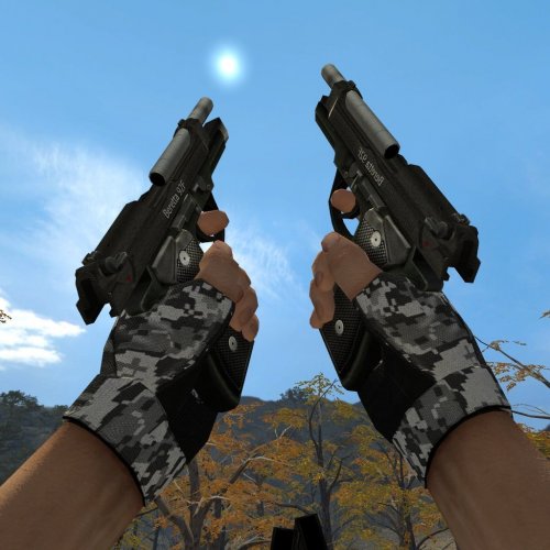 Black Beretta 92F Dualies
