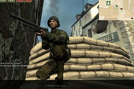Big Red One Soldier Woodland Camo