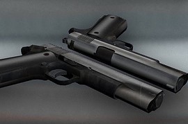 Silver KS Colt 1911