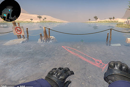 Red cs16 knife