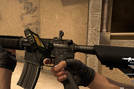 M4A1 default Machine aim