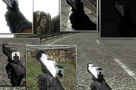 HL2 pistol retextured (silver)