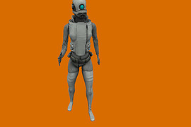 HL2 Beta Combine assassin blue eye