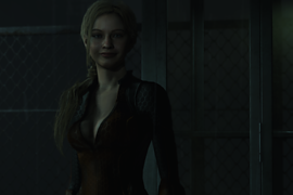 Claire in Jill's RE5 Battlesuit