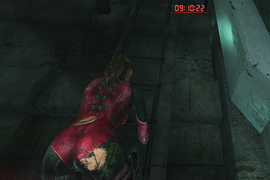 Claire in Jill's RE5 Battlesuit