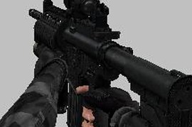 Tactical M4 with grey sleeve