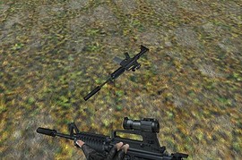 Tac M4 W Folding Stock Anims  Aimpoint