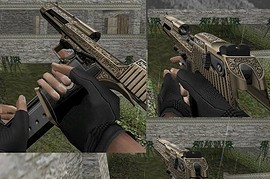 Gold Engraved Desert Eagle