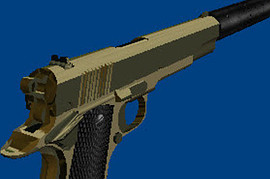 Colt M1911 Gold/Silver Chrome