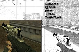 Two-tone Black  Silver Desert Eagle