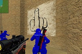 Black AWP - with red dot