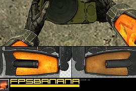 Bright Orange Glow Gloves