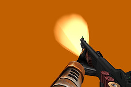 Remington M870 with flash