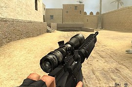 Hacked Armalite M16-A4 AUG +Reskin