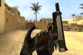 Colt 1911 with CQB MW2 Knife