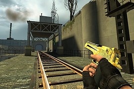Worn Away Gold Deagle