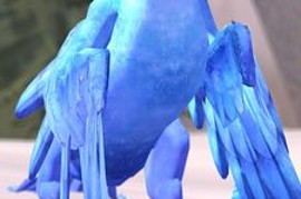 Blu, Jewel, and a Snowy Owl