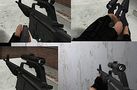 Scoped M16