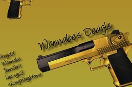 Two-tone Wannabe s Deagle Black  Gold