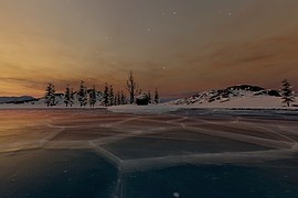 Замерзшее озеро