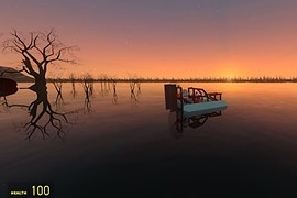 Gm_reflective_lake живописное место с реалистичной водой