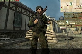 Big Red One Soldier Woodland Camo
