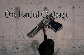 One handed CZ Deagle