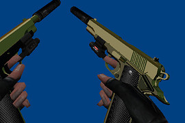 Colt M1911 Gold/Silver Chrome