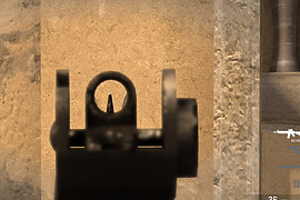 M4A1 default Machine aim
