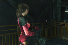 Claire in Jill's RE5 Battlesuit