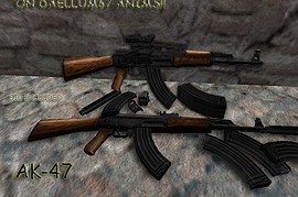 Silenced AK-47 on Daellum67 anims