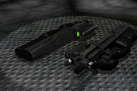 DarkElfa Wooden P90 MK II