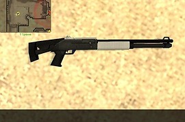 Black White Auto Shotgun