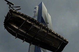 Animated container for dropship