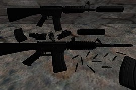AR-15 with 5 attachments
