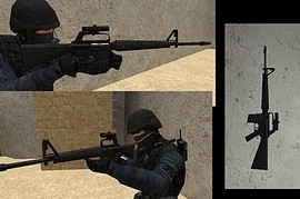 Scoped M16