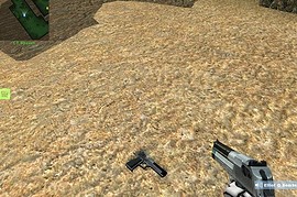 Deagle 2-Toned Silver Black Re-Skin