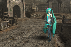Miku Hatsune (vocaloid) Animation Hair