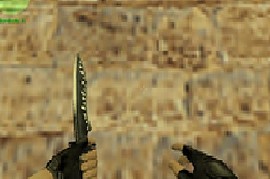 Cs 1.6 Knife. Gray White Blood
