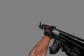AK with knife