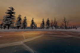Замерзшее озеро