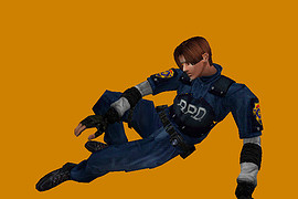 RE 4 Leon Kennedy in RE 2 LD Skin