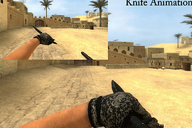 Colt 1911 with CQB MW2 Knife